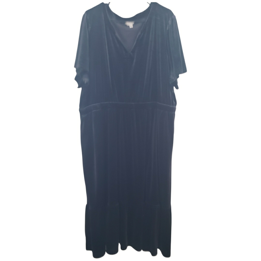 Terra & Sky Black Midi Dress